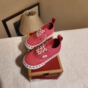 Vans Valentines heart toddler shoes